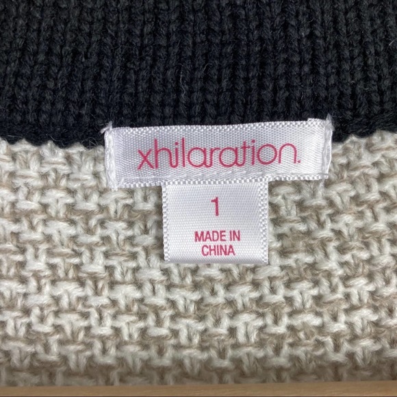 Xhilaration | Cream and Black Button Up Cardigan - Picture 10 of 10